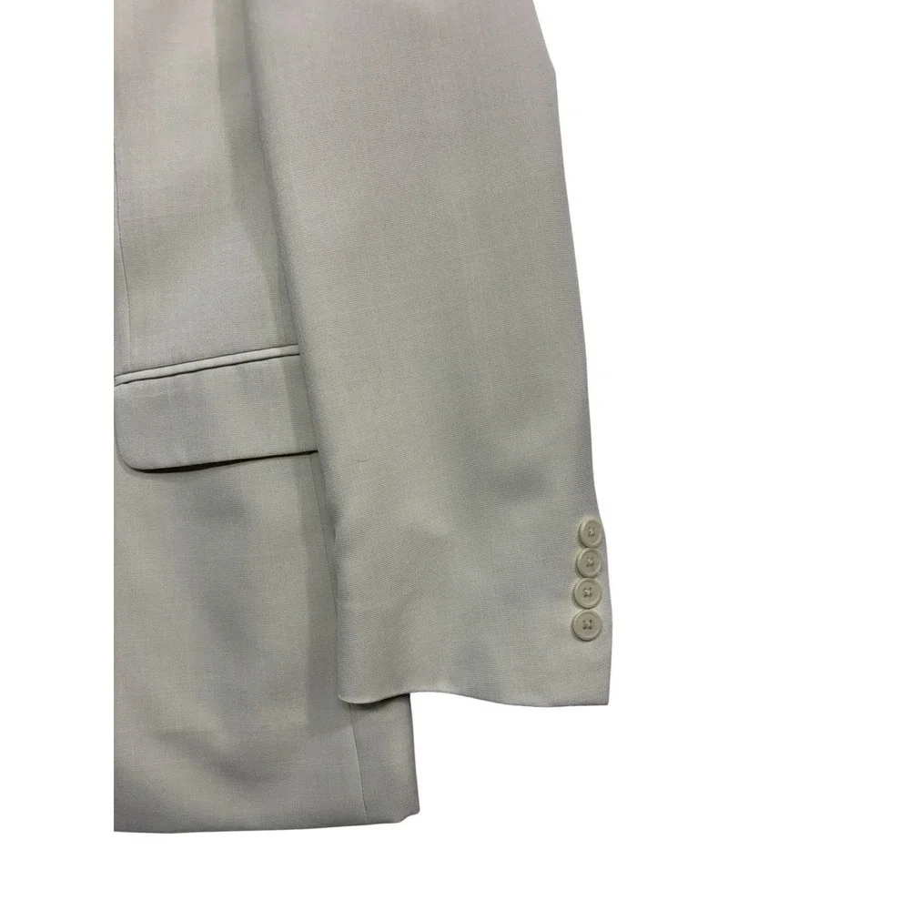 vintage Y2K Stafford 40S Cream Blazer Jacket Sport Suit Coat Formal Classic